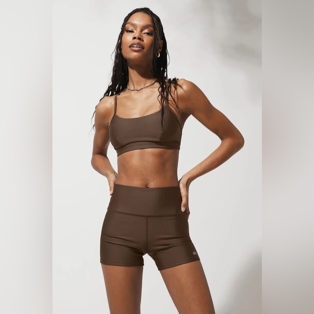 Alo Yoga 3" High-Waist Airlift Short Espresso XS
